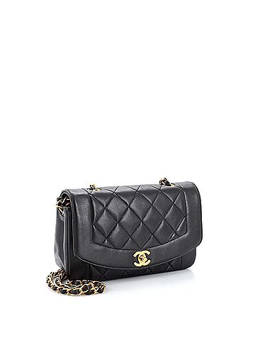 Chanel Vintage Diana Flap Bag Quilted Lambskin Small (view 2)