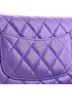 Chanel 100% Leather Purple Wallet on Chain Quilted Caviar One size - photo 1