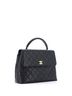 Chanel 100% Leather Black Vintage Classic Top Handle Flap Bag Quilted Caviar Jumbo One size - photo 3