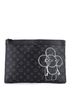 Louis Vuitton 100% Coatead Canvas Black Pochette Apollo Limited Edition Vivienne Monogram Eclipse GM One size - photo 1