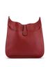 Hermès 100% Leather Red Evelyne Bag Gen III Clemence TGM One size - photo 4