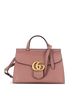 Gucci 100% Leather Pink GG Marmont Top Handle Bag Leather Small One size - photo 1