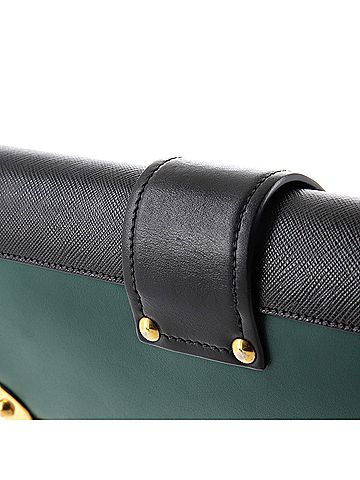 Prada Cahier Chain Clutch City Calf and Saffiano (view 1)