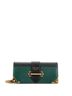 Prada 100% Leather Green Cahier Chain Clutch City Calf and Saffiano One size - photo 4