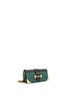 Prada 100% Leather Green Cahier Chain Clutch City Calf and Saffiano One size - photo 2
