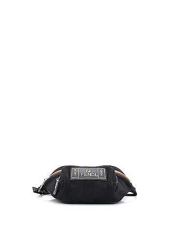 Fendi Front Pocket Waist Bag Pequin Nylon (view 2)