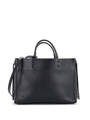 Balenciaga Blackout Papier A6 Zip Around Tote Leather (view 2)