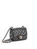 Chanel 100% Leather Black Square Classic Single Flap Bag Quilted Patent Mini One size - photo 3