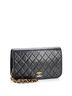 Chanel 100% Leather Black Vintage Full Flap Bag Quilted Lambskin Medium One size - photo 2
