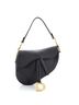Christian Dior 100% Leather Black Saddle Handbag Leather Medium One size - photo 1