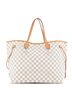 Louis Vuitton 100% Coatead Canvas White Neverfull Tote Damier GM One size - photo 1