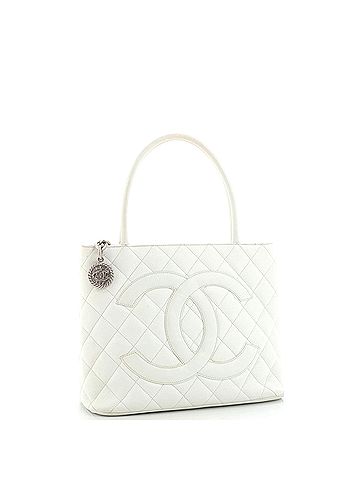 Chanel Medallion Tote Quilted Caviar (view 2)