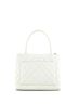Chanel 100% Leather White Medallion Tote Quilted Caviar One size - photo 5