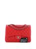 Chanel 100% Leather Red Classic Double Flap Bag Quilted Lambskin Jumbo One size - photo 4