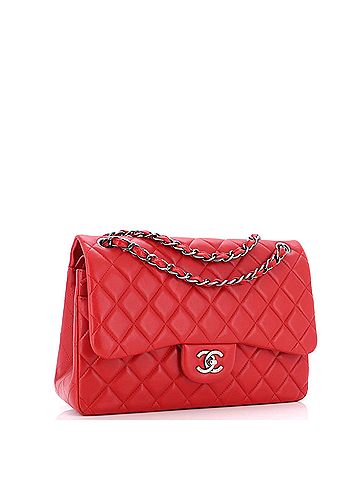 Chanel Classic Double Flap Bag Quilted Lambskin Jumbo (view 2)