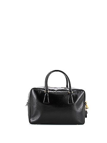 Prada Bauletto Bag Vernice Saffiano Leather Medium (view 2)