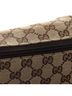 Gucci 100% Canvas Brown Zip Messenger Bag GG Canvas with Perforated Leather Medium One size - photo 1