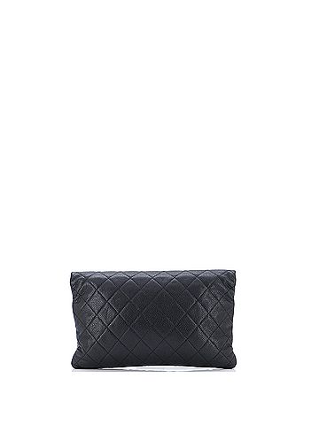 Chanel CC Foldover Clutch Quilted Caviar (view 2)