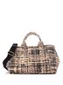 Prada 100% Wool Tan Canapa Tote Tweed Medium One size - photo 1