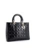 Christian Dior 100% Leather Black Vintage Lady Dior Bag Cannage Quilt Patent Large One size - photo 2