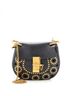 Chloé 100% Leather Black Drew Crossbody Bag Studded Laser Cut Leather Small One size - photo 1