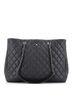 Chanel 100% Leather Gray Classic CC Shopping Tote Quilted Calfskin Large One size - photo 3