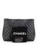 Chanel 100% Leather Gray Classic CC Shopping Tote Quilted Calfskin Large One size - photo 4