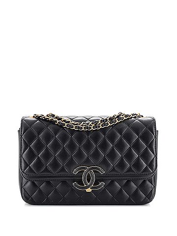 Chanel CC Chic Double Flap Bag Quilted Lambskin Medium (view 1)