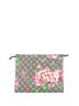 Gucci 100% Coatead Canvas Pink Toiletry Pouch Blooms Print GG Coated Canvas Large One size - photo 4