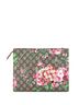 Gucci 100% Coatead Canvas Brown Toiletry Pouch Blooms Print GG Coated Canvas Large One size - photo 4