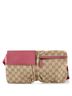 Gucci 100% Canvas Brown Vintage Double Belt Bag GG Canvas Small One size - photo 1
