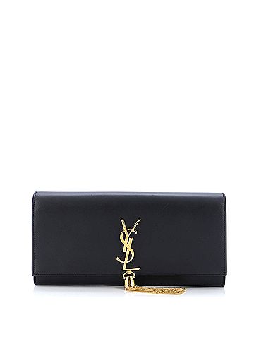 Saint Laurent Classic Monogram Tassel Clutch Leather Long (view 1)