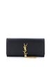 Saint Laurent 100% Leather Black Classic Monogram Tassel Clutch Leather Long One size - photo 1