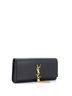 Saint Laurent 100% Leather Black Classic Monogram Tassel Clutch Leather Long One size - photo 3