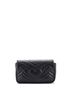 Gucci 100% Leather Black GG Marmont Flap Bag Matelasse Leather Super Mini One size - photo 2