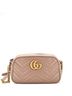 Gucci 100% Leather Tan GG Marmont Shoulder Bag Matelasse Leather Small One size - photo 1