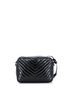 Saint Laurent 100% Leather Black Lou Camera Bag Matelasse Chevron Patent Small One size - photo 4