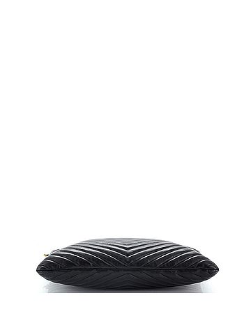Saint Laurent Classic Monogram Wristlet Pouch Matelasse Chevron Leather Large (view 2)