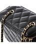 Chanel 100% Leather Black Classic Vanity Case with Chain Quilted Lambskin Small One size - photo 3