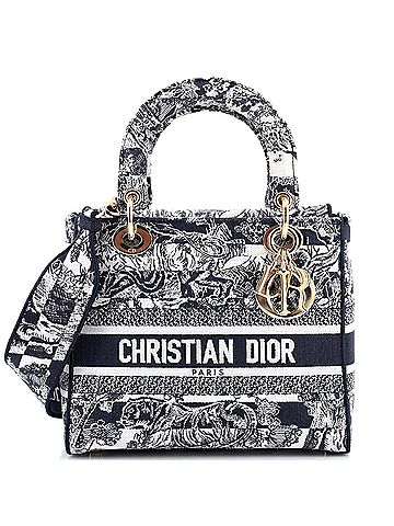 Christian Dior Lady D-Lite Bag Embroidered Canvas Medium (view 1)