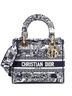 Christian Dior 100% Canvas Blue Lady D-Lite Bag Embroidered Canvas Medium One size - photo 1