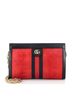 Gucci 100% Leather Red Ophidia Chain Shoulder Bag Suede Small One size - photo 3
