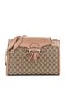 Gucci 100% Leather Brown Emily Chain Flap Shoulder Bag GG Canvas Large One size - photo 1