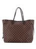 Louis Vuitton 100% Coatead Canvas Brown Neverfull Tote Damier GM One size - photo 1