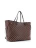 Louis Vuitton 100% Coatead Canvas Brown Neverfull Tote Damier GM One size - photo 3
