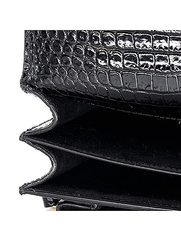 Saint Laurent Sunset Crossbody Bag Crocodile Embossed Leather Medium (view 1)