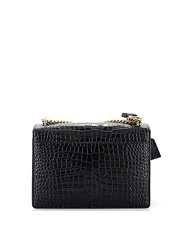 Saint Laurent Sunset Crossbody Bag Crocodile Embossed Leather Medium (view 2)