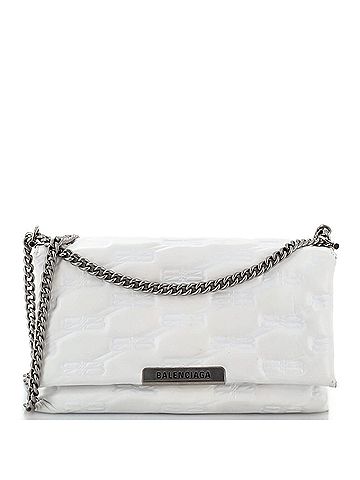 Balenciaga Triplet Shoulder Bag Monogram Embossed Leather Medium (view 2)