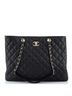 Chanel 100% Leather Black Classic CC Shopping Tote Quilted Caviar Large One size - photo 3