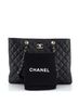 Chanel 100% Leather Black Classic CC Shopping Tote Quilted Caviar Large One size - photo 4